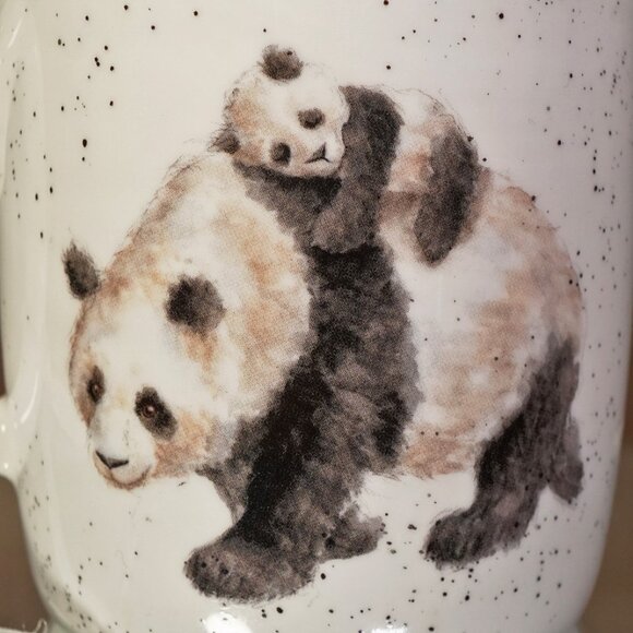 Rare Royal Worcester Coffee Mug Wrendale Designs By Hannah Dale Panda Bamboozled - Picture 5 of 10